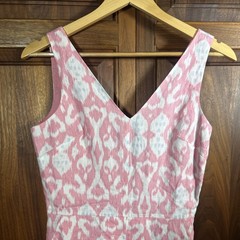 Gap 100% Linen Dress Women&rsquo;s 2 Fit and Flare Pockets Summer 100% cotton lining