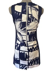Desigual Womens Sleeveless Floral Print Dress With Rear Zipper Closure Size 38