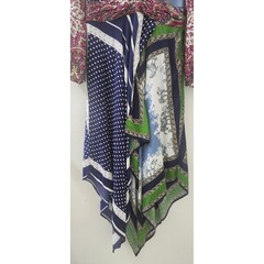 Anthropologie Moulinette Soeurs Patchwork Scarf Print Handkerchief Midi Dress 6