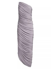NWT NORMA KAMALI Diana M 38 one-shoulder gown bodycon dress long bodysuit ruched
