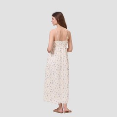Women Romantic Lace Bodice Maxi Dress – Universal Thread Ivory Floral M