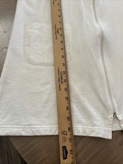 Jordan Taylor Hooded Beach Cover White French Terry Cotton M USA