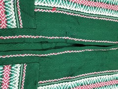 Vintage Traditional Guatemalan Mayan Handwoven Wool Poncho L:66 S:63cms