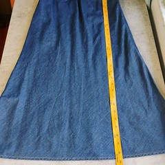 Faded Glory Y2K Denim Dress Womens Small Blue Cowgirl Western Babydoll