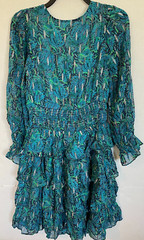 Lilly Pulitzer Laralynn dress Low Tide Navy Lil Catty Purrsonality size 4 NEW