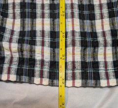 Vintage 90s Directive Plaid Jumper Dress NWT 100% Cotton Sleeveless Button‑Side