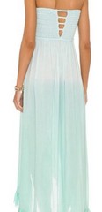 Stunning Tiare Hawaii « Flynn » Ocean Ombre Blue Maxi Dress M/L