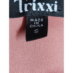 Trixxi Pink Plaid Ruffle Wrap Dress Spaghetti Strap V Neck Tie Waist feminine