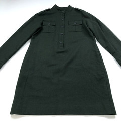 Banana Republic 8 100% Wool Sheath Mini Above Knee Dress Dark Green MINT