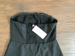 Billy J Mini Cotton Linen Dress Womens 8 Black NWT