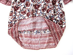 Style & Co 100% Rayon Pink Blue Red Floral 3/4 Sleeve Tunic Smock Dress Small