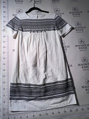 Madewell Cabana Jacquard Shift Dress F0100 – S $158 Ivory Black