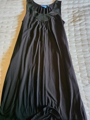 Simply Vera Vera Wang Women&rsquo;s Sleeveless Black Jersey Dress Size M
