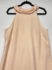 Banana Republic Factory Peach Sleeveless Cowl Neck Shift Dress Size 12