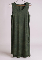 Lululemon All Yours Tank Maxi Dress Cloudy Wash Dark Olive Green No Size 8 10 ?