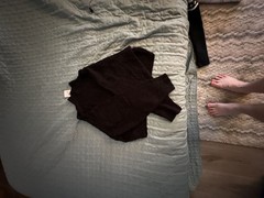 Women&rsquo;s Rib-Knit Mock Neck Long Sleeve Sweater
