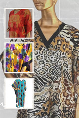Women Kaftan causal loungewear holiday nightie Winlar dress soft silky one size