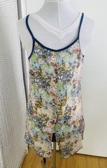 Bohemian Patchwork Viscose Asymmetrical Slip Dress Festival Hippie Top Knit Wove