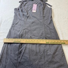 Wild Fable Women S Gray Mini Shift Dress Bow Shoulder Sleeveless
