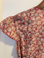 Women’s Red Sea Shells Printed Dress