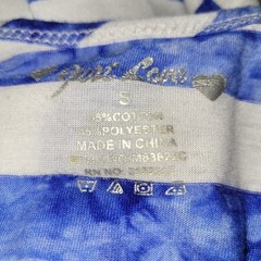 Just Love Summer Short Sundress Size Small Blue And White Stripe Tank Dress