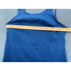 7th & Hudson Blue Denim Scoop Neck Sleeveless Mini Shift Dress Womens Size 2X