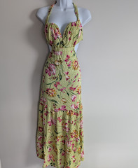 Lulus Maxi Dress Womens XL Sweet Statement Floral Vacation Resort Floral Coastal
