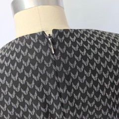 Hugo Boss Dylea Midi Dress Size 12 Gray Ponte Career V Neck Belted 3/4 Sleeve