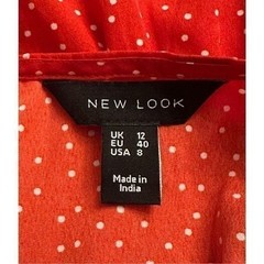 ASOS New Look Red & White Polka Dot Dress Sz 6