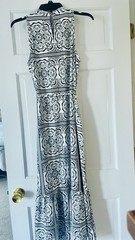 Women&rsquo;s Loft Sleeveless Dress Never Worn With Tags Size M Black/White Print