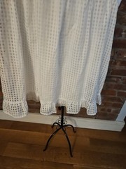 Jodifl White Checked Overlay Lined Large Dress With Ruffles NWT MSRP$47