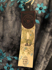 NWT Double D Ranch Gray Embroidered Studded Drop Waist Dress Size- Medium