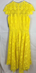 NWT Antonio Melani Lemon Yellow Daisy Lace Cap Sleeve Dress Size 4 Retail 199