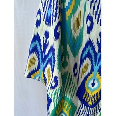 Boho Beach Coverup Split V Neck Tunic Kaftan Resort Beach Cover Up Dress S Lulla