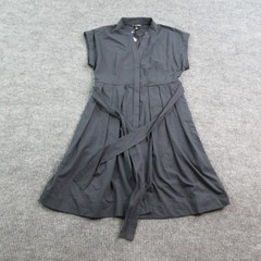 41Hawthorn Dress Womens Medium Blue Fit & Flare Belted Short Sleeve Collared NWT