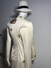 Burberry Star Motif Gathered Midi Dress UK4 XS New