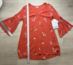 Billabong 2019 Dress/tunic Sunset Fields Color Ember Women’s M New Tags Boho