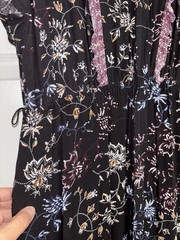 A.N.A. MIDI Dress Size Large Women Multicolor Floral Excellent
