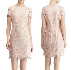 Ralph Lauren Powder Pink Lace Dress Sz 10 – Retail $170 – Wedding Party Work NWT