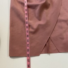 ASOS Design Dress Sz 6 Off Shoulder Ruched Wrap Sheath Slight Stretch Pink NWOT