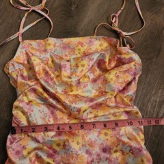 For Love & Lemons Floral Corset Mini Dress XS Satin Coquette Fairy Bachelorette