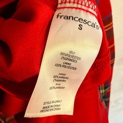 Francesca&rsquo;s Lorrie Tie Strap Pleated Mini Dress Tie Shoulder Holiday Small