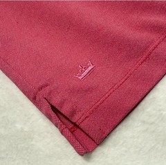 Peter Millar Pink Ruffle Collar Button Shirt Dress 3/4 Sleeve Knee Length Size S