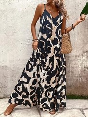 Plus Size – Effortlessly Chic Flowing Silhouette Long Dress – Maxi Gown ✨New