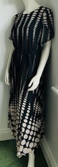 BNWT Love & Roses Black Spotty Pleated Midi Dress Size 14 Lined Free P&P