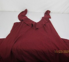 Women&rsquo;s Ruffle Sleeve Maxi A-Line Dress – Universal Thread Maroon 2X