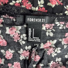 Forever 21 Dress Women&rsquo;s Small Black Pink Floral Lace Trim Slip Dress Tank Mini