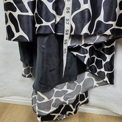Cassandra Stone Giraffe Print Gown Red Bow Satin Formal Dress Size 0