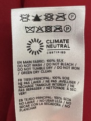 Reformation Women Maxi Dress Red Size XS Jeany Silk Halter Neck Fitted Open Back
