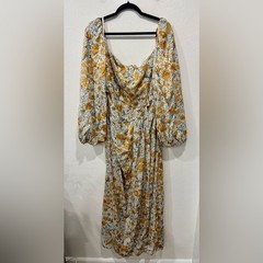 Agua Bendita Vida Capullo Floral Maxi Dress L NWT $1100